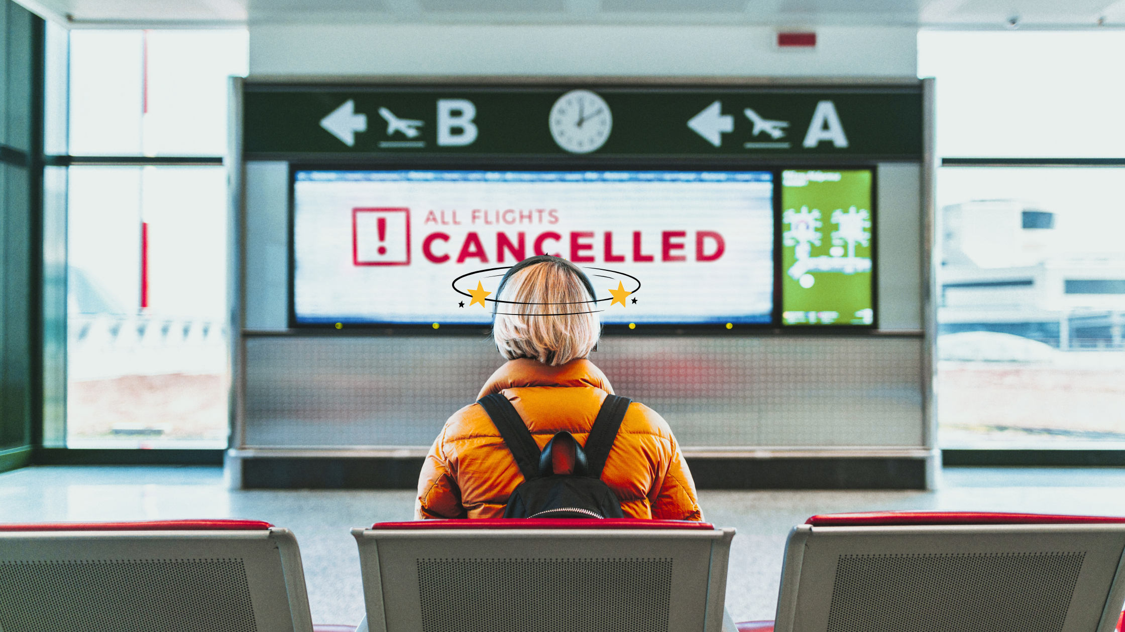 Waiting for Flight in Airport